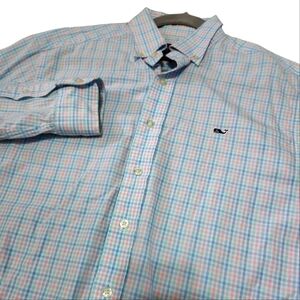 Vineyard‎ Vines Men's Checked Whale Button-down Size Medium